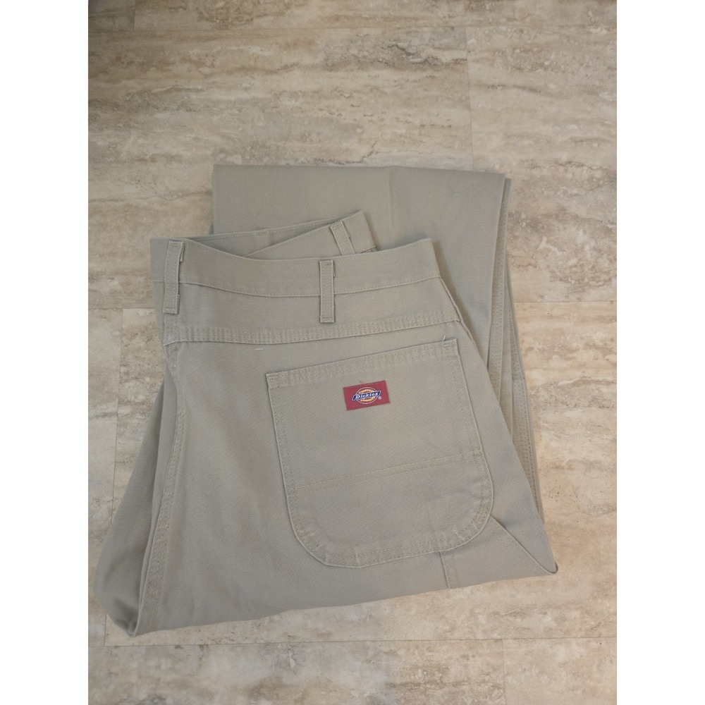 Dickies Work Pants Men's 40x39U‎ Khaki Canvas Carpenter Utility – NWOT